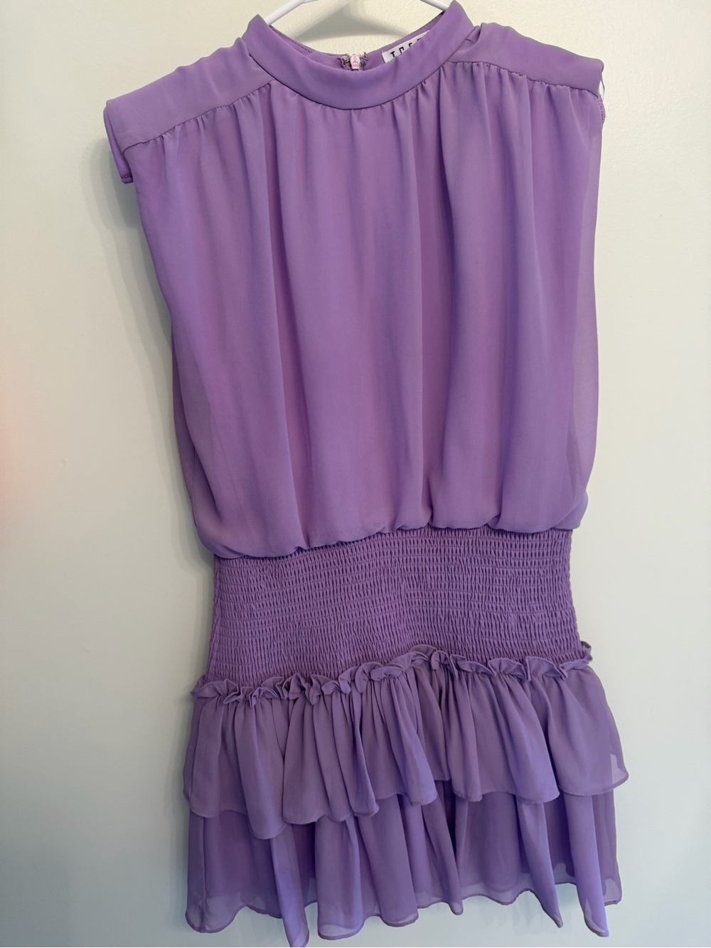TCEC Lavender Mini Dress Size L - Picture 4 of 8